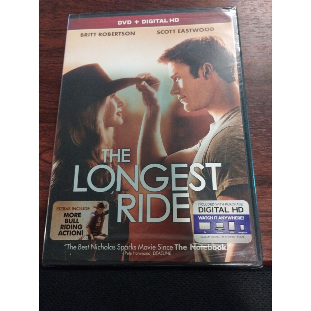 The Longest Ride (DVD/Digital, 2015, Widescreen) New & Sealed